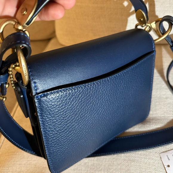 Coach Beat 18 deep blue saddle bag - Picture 13 of 15